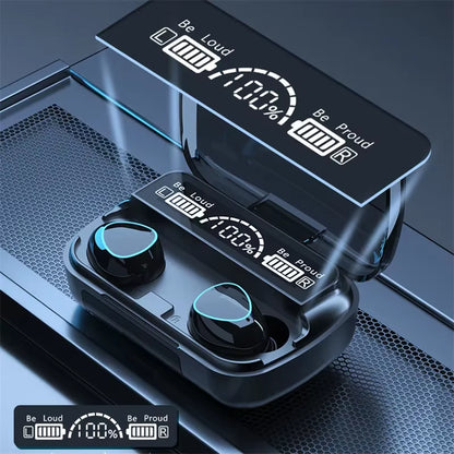 M10 TWS Bluetooth Headphones 3500Mah Charging Box Wireless Earphones with Microphone 9D Stereo Sports Waterproof Earbuds Headset